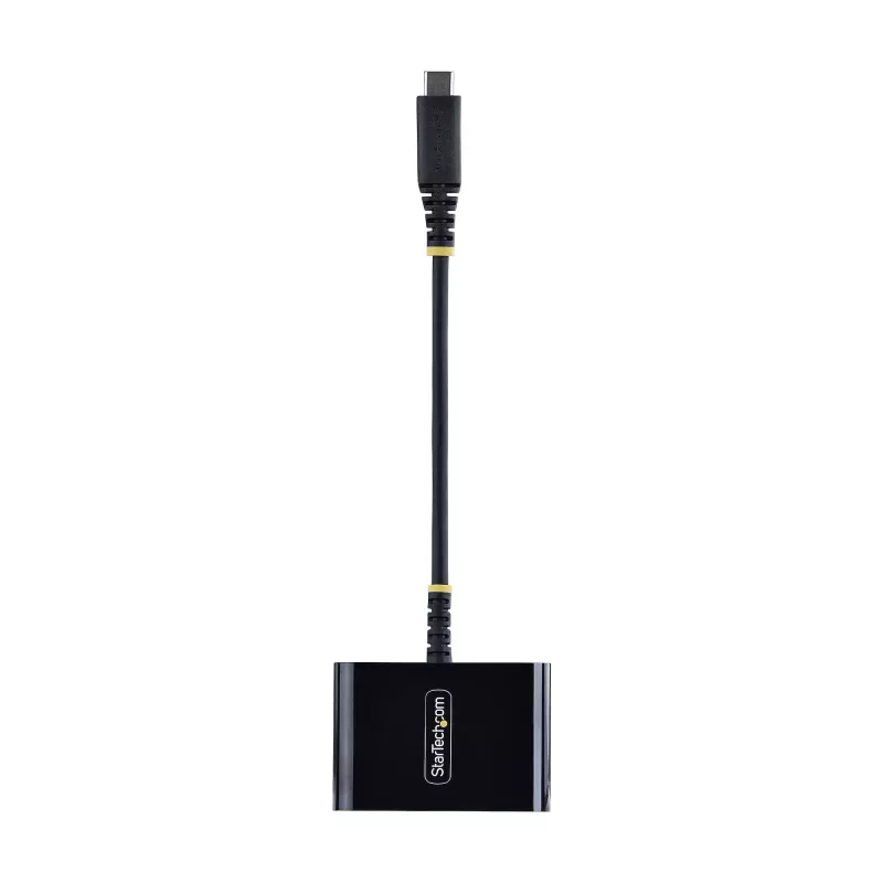 StarTech.com USB-C–HDMI mitme pordiga adapter, 140 W PD laadimine, 4K 60 Hz HDMI, USB 5 Gbit/s jaotur, mini dokk MacBookile / Dellile / Thinkpadile / HP-le / iPadile / tahvelarvutitele