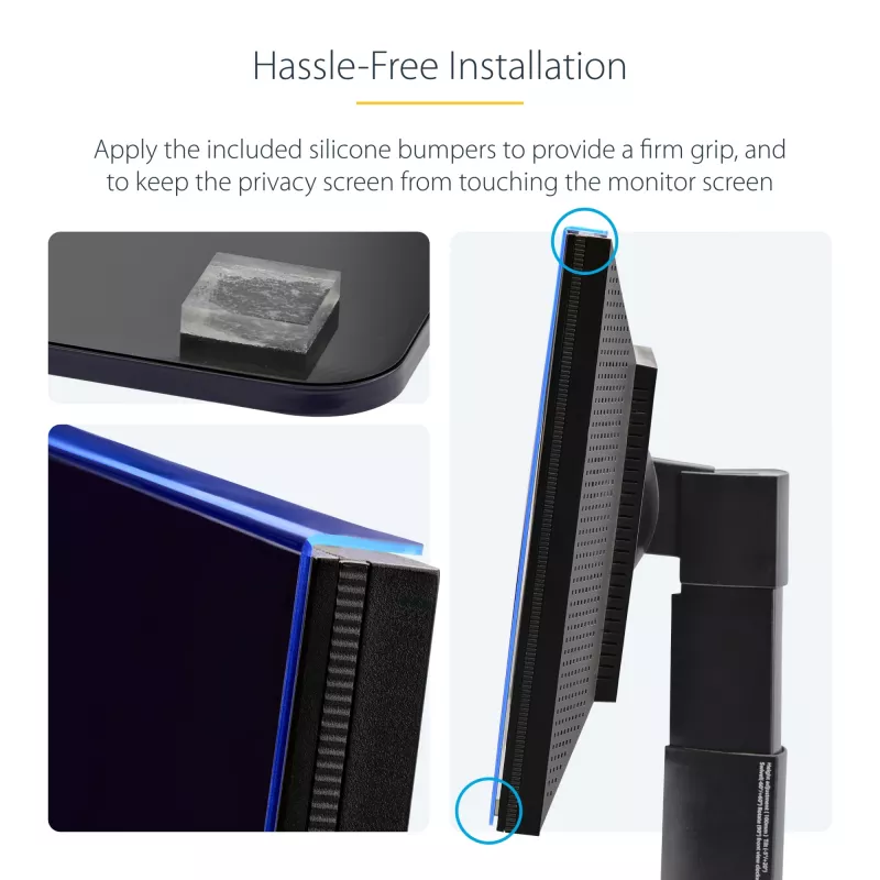 StarTech.com 24-tolline 16:10 arvutimonitori privaatsusfilter, riputatav akrüülfilter, kiirpaigaldusega turvakile, monitori ekraanikaitse, +/- 30° vaade, läikiv