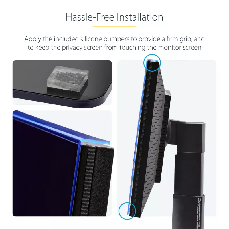 StarTech.com 27-tolline 16:9 arvutimonitori privaatsuskaitse, riputatav akrüülfilter, kiirpaigaldusega turvakaitse, monitori ekraanikaitse, +/- 30° vaatenurk, läikiv