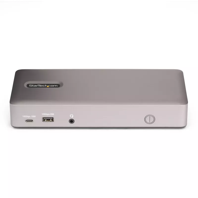 StarTech.com Triple-Monitor USB4 dokkimisjaam, 4K 60Hz HDMI või DisplayPort, 100W sülearvuti laadimine, 2.5GbE, USB-C mitme monitori dokk, draiveritavaba