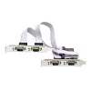 StarTech.com 4-pordiline jadaliidese PCIe-kaart, neljapordiline PCI Express RS232/RS422/RS485 (DB9) jadakaardile, madala profiiliga kronstein kaasas, 16C1050 UART, Windows/Linux, TAA-ühilduv - 4. taseme ESD-kaitse