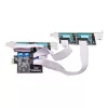 StarTech.com 4-pordiline jadaliidese PCIe-kaart, neljapordiline PCI Express RS232/RS422/RS485 (DB9) jadakaardile, madala profiiliga kronstein kaasas, 16C1050 UART, Windows/Linux, TAA-ühilduv - 4. taseme ESD-kaitse