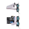 StarTech.com 4-pordiline jadaliidese PCIe-kaart, neljapordiline PCI Express RS232/RS422/RS485 (DB9) jadakaardile, madala profiiliga kronstein kaasas, 16C1050 UART, Windows/Linux, TAA-ühilduv - 4. taseme ESD-kaitse