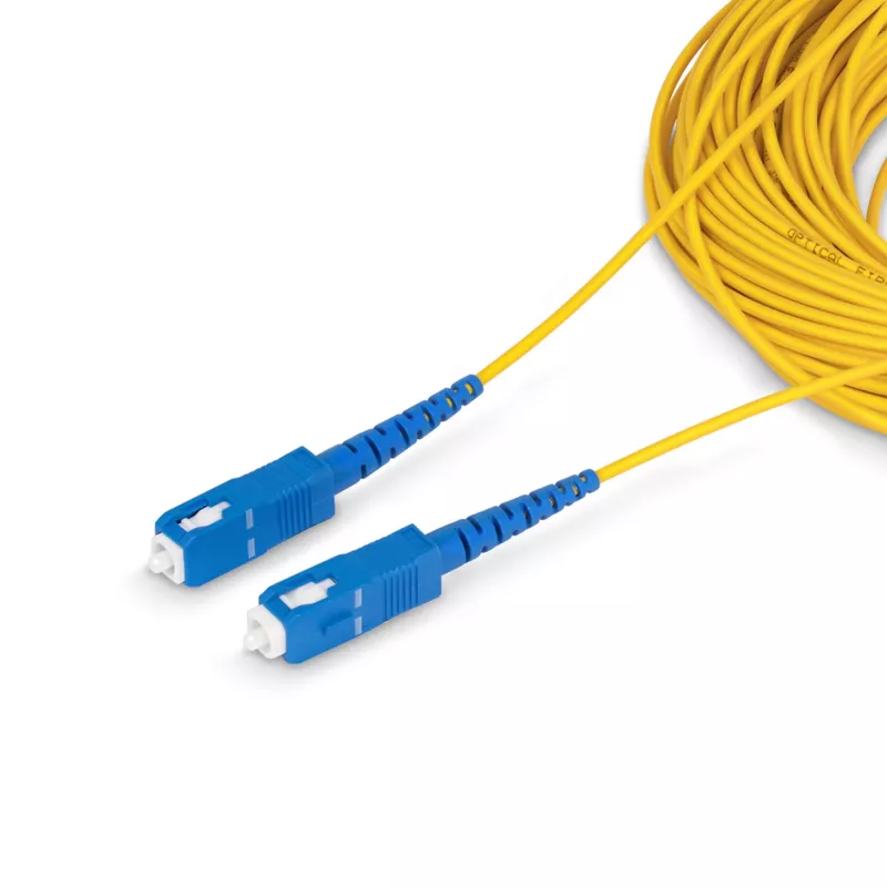 StarTech.com 30m (98.4ft) SC SC-le (UPC) OS2 ühemoodiline simplekskiudoptiline kaabel, 9/125µm, 40G/100G, paindetundetu, väike sisestuskadu, LSZH fiiberhüppaja juhe