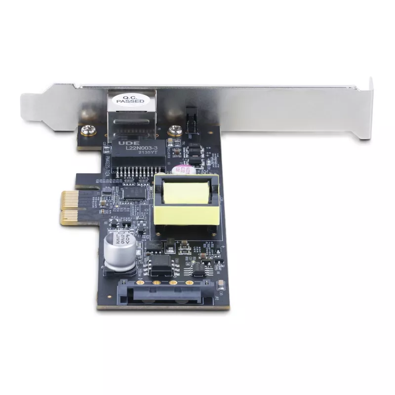 StarTech.com 1-Port 2.5Gbps NBASE-T PoE võrgukaart, Intel I225-V, 802.3af/at PoE+ multi-gigabit NIC, PCI Express serveri LAN-kaart, SATA-toitega lauaarvuti Etherneti liides - toetab Windows, Linux