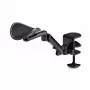StarTech.com reguleeritav käetugi kontorilauale, ergonoomiline käe-/küünarnukitugi, 360-kraadine pööramine, klamberkinnitus / puurimiseta paigaldus, must
