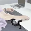 StarTech.com reguleeritav käetugi kontorilauale, ergonoomiline käe-/küünarnukitugi, 360-kraadine pööramine, klamberkinnitus / puurimiseta paigaldus, must