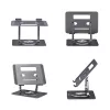 StarTech.com Pöörlev sülearvutialus, 360° pöörlev, ergonoomiline lauatõstuk arvutile, kõrgendatud alus reguleeritava kaldega, max 11lb/5kg, alumiiniumist, kaasaskantav disain