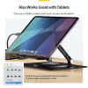 StarTech.com Pöörlev sülearvutialus, 360° pöörlev, ergonoomiline lauatõstuk arvutile, kõrgendatud alus reguleeritava kaldega, max 11lb/5kg, alumiiniumist, kaasaskantav disain