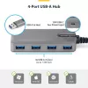 StarTech.com 4-Port USB-A Hub, 5Gbps, Bus Powered, USB-A to 4x USB-A Hub koos USB-C Auxiliary Power Input, 1ft/30cm Host kaabel, Portable Desktop/Laptop USB Hub