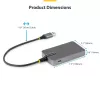 StarTech.com 4-Port USB-A Hub, 5Gbps, Bus Powered, USB-A to 4x USB-A Hub koos USB-C Auxiliary Power Input, 1ft/30cm Host kaabel, Portable Desktop/Laptop USB Hub