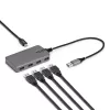 StarTech.com 4-Port USB-A Hub, 5Gbps, Bus Powered, USB-A to 4x USB-A Hub koos USB-C Auxiliary Power Input, 1ft/30cm Host kaabel, Portable Desktop/Laptop USB Hub