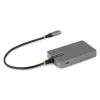 StarTech.com 4-pordiline USB-C jaotur, 5 Gbps, siiniga toidetav, USB-C kuni 4x USB-A jaotur USB-C abitoitesisendiga, 1 jala/30 cm hostikaabel, kaasaskantav laua-/sülearvuti USB-jaotur