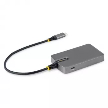 StarTech.com 4-pordiline USB-C jaotur, 5 Gbps, siiniga toidetav, USB-C kuni 4x USB-A jaotur USB-C abitoitesisendiga, 1 jala/30 cm hostikaabel, kaasaskantav laua-/sülearvuti USB-jaotur