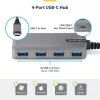 StarTech.com 4-pordiline USB-C jaotur, 5 Gbps, siiniga toidetav, USB-C kuni 4x USB-A jaotur USB-C abitoitesisendiga, 1 jala/30 cm hostikaabel, kaasaskantav laua-/sülearvuti USB-jaotur