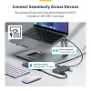 StarTech.com 4-pordiline USB-C jaotur, 5 Gbps, siiniga toidetav, USB-C kuni 4x USB-A jaotur USB-C abitoitesisendiga, 1 jala/30 cm hostikaabel, kaasaskantav laua-/sülearvuti USB-jaotur
