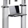 StarTech.com ratastel telerikäru/statiiv 60-100-tollistele lameekraanidele kuni 100 kg, kõrguse reguleerimine käsivända abil, mobiilne/teisaldatav alus