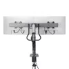 StarTech.com lauale kinnitatav kahe monitori hoob risttalaga, kuni 27-tollised ekraanid, VESA 75x75/100x100, max 33 naela/15 kg, C-klamber, täisliigendus, mehaaniline vedru, TAA