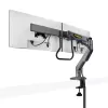 StarTech.com lauale kinnitatav kahe monitori hoob risttalaga, kuni 27-tollised ekraanid, VESA 75x75/100x100, max 33 naela/15 kg, C-klamber, täisliigendus, mehaaniline vedru, TAA