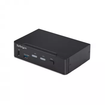 StarTech.com 2-pordiline DisplayPort KVM-lüliti, 4K 60 Hz, DP 1.2, EDID-haldus, 2-pordiline USB 3.0 jaotur, 4x USB HID-porti, TAA vastavuses