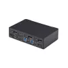 StarTech.com 2-pordiline DisplayPort KVM-lüliti, 4K 60 Hz, DP 1.2, EDID-haldus, 2-pordiline USB 3.0 jaotur, 4x USB HID-porti, TAA vastavuses