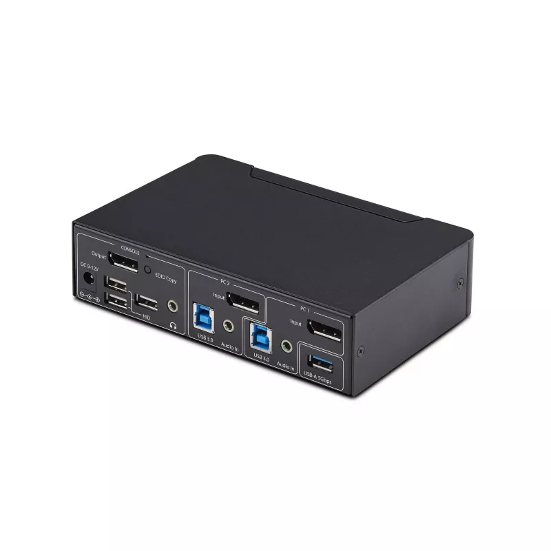 StarTech.com 2-pordiline DisplayPort KVM-lüliti, 4K 60 Hz, DP 1.2, EDID-haldus, 2-pordiline USB 3.0 jaotur, 4x USB HID-porti, TAA vastavuses