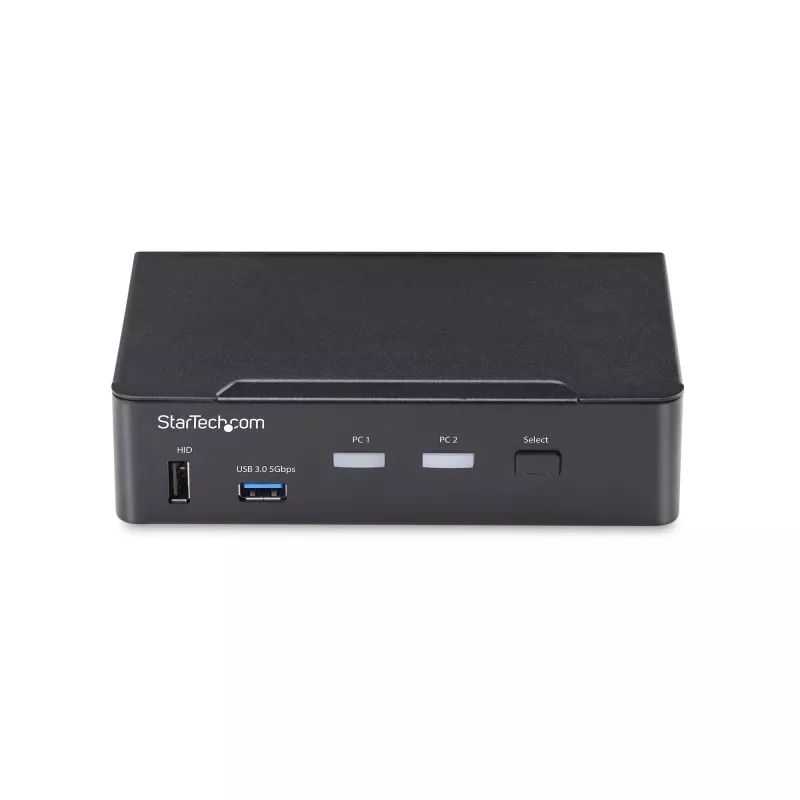 StarTech.com 2-pordiline DisplayPort KVM-lüliti, 4K 60 Hz, DP 1.2, EDID-haldus, 2-pordiline USB 3.0 jaotur, 4x USB HID-porti, TAA vastavuses