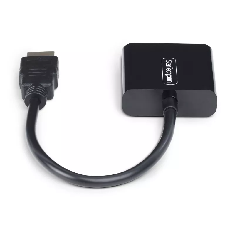 StarTech.com HDMI-VGA-adapter, aktiivne videomuundur sülearvutile/lauaarvutile, 1920x1080 (1080p), HDMI-allikas VGA-kuvarile/ekraanile/projektorile