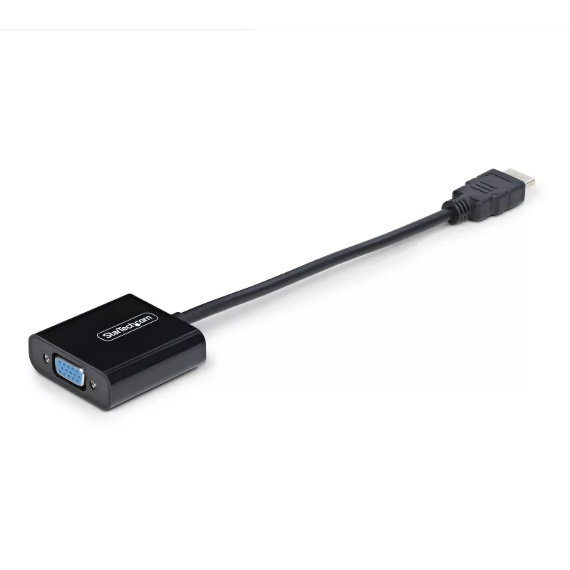 StarTech.com HDMI-VGA-adapter, aktiivne videomuundur sülearvutile/lauaarvutile, 1920x1080 (1080p), HDMI-allikas VGA-kuvarile/ekraanile/projektorile