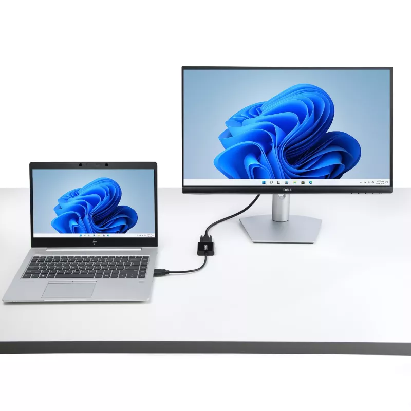 StarTech.com HDMI-VGA-adapter, aktiivne videomuundur sülearvutile/lauaarvutile, 1920x1080 (1080p), HDMI-allikas VGA-kuvarile/ekraanile/projektorile