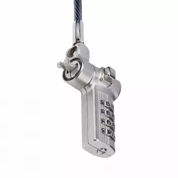 StarTech.com 25-Pack Universal Laptop Lock 6.6ft (2m), serialiseeritud turvakaabel sülearvutile, ühildub Noble Wedge®/Nano/K-Slot, võtmeta kombinatsioonkaabel - TAA