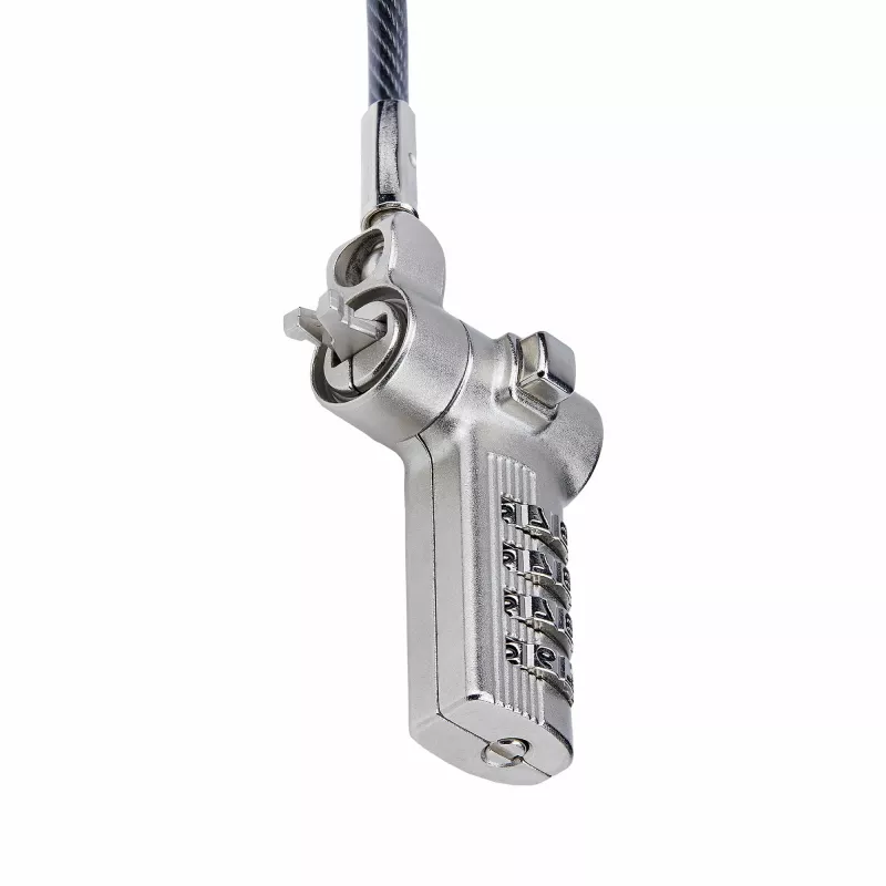 StarTech.com 25-Pack Universal Laptop Lock 6.6ft (2m), serialiseeritud turvakaabel sülearvutile, ühildub Noble Wedge®/Nano/K-Slot, võtmeta kombinatsioonkaabel - TAA