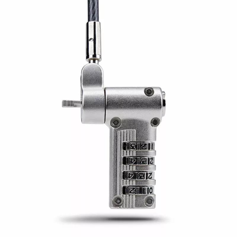 StarTech.com 25-Pack Universal Laptop Lock 6.6ft (2m), serialiseeritud turvakaabel sülearvutile, ühildub Noble Wedge®/Nano/K-Slot, võtmeta kombinatsioonkaabel - TAA