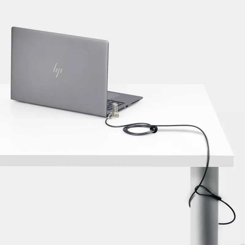 StarTech.com 25-Pack Universal Laptop Lock 6.6ft (2m), serialiseeritud turvakaabel sülearvutile, ühildub Noble Wedge®/Nano/K-Slot, võtmeta kombinatsioonkaabel - TAA