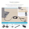 StarTech.com 25-Pack Universal Laptop Lock 6.6ft (2m), serialiseeritud turvakaabel sülearvutile, ühildub Noble Wedge®/Nano/K-Slot, võtmeta kombinatsioonkaabel - TAA