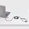 StarTech.com 10-Pack Dual-Access Laptop Lock, 6.5ft (2m) Keyed Alike and Combination Security kaabel Lock for K-Slot Devices, Computer Anti-Theft Steel kaabel