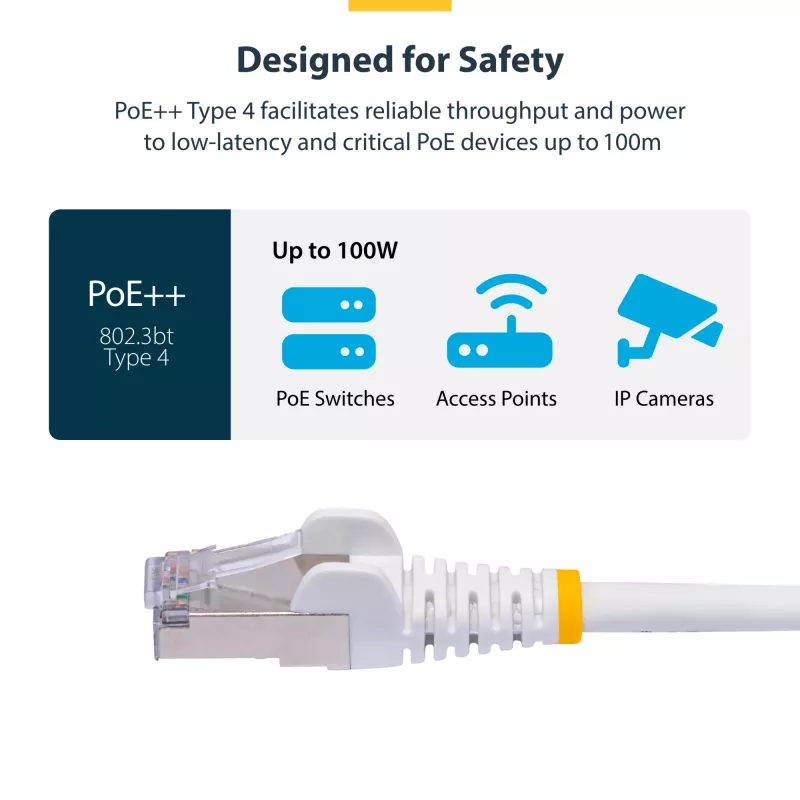 StarTech.com 3 m sinine CAT8 Etherneti kaabel, tõmbetakistusega RJ45, 25G/40G, 2000 MHz, 100 W PoE++, S/FTP, 26 AWG puhas vaskjuhe, LSZH, varjestatud võrgu ühendusjuhe tõmbetõkistega, individuaalselt testitud