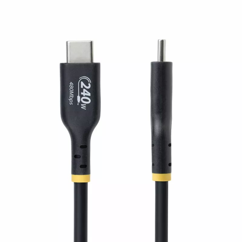 StarTech.com 4m USB-C laadimiskaabel, USB-IF sertifitseeritud USB-C kaabel, 240W PD EPR, USB 2.0 USB-C sülearvuti laadimisjuhe, USB-C andmeedastuskaabel, TPE ümbris, M/M