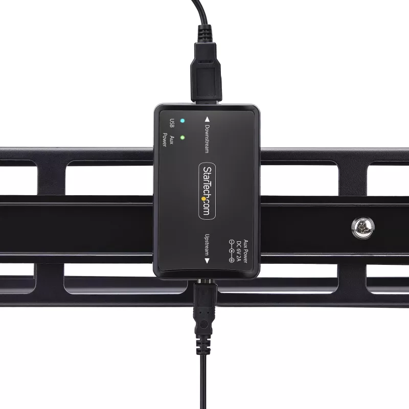 StarTech.com USB-galvaaniline isolaator, kuni 6 kV, elektrimüra isolaator, IP40, DIN-liistule kinnitatav, isoleeritud toitefilter, USB 2.0/1.1, 5 V/250 mA, ühenda-ja-kasuta, TAA