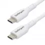 StarTech.com 3 m (9,8 jalga) valge USB-C laadimiskaabel, USB-C kaabel, USB 2.0 USB-C sülearvuti laadimisjuhe, 60 W 3 A toiteedastus, TPE ümbris, USB-C andmeedastuskaabel, M/M