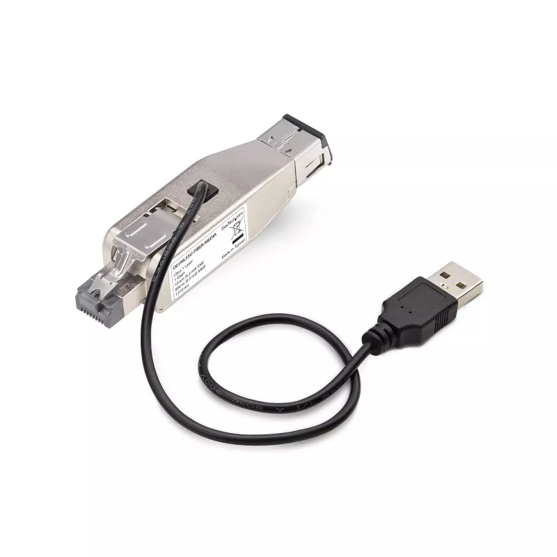 StarTech.com Gigabit kiudoptika RJ45 Ethernet meediumikonverteri dongel, optiline ühemoodiline 10 km / multimoodne 800 m, USB-toitega, kompaktne disain, metallkorpus, Micro Mini, TAA