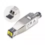 StarTech.com Gigabit-fiiber-RJ45 Ethernet-meediakonverteri adapter, optiline ühemoodiline 10 km/mitmemoodiline 800 m, PoE-toide, kompaktne disain, metallkest, mikromini, TAA