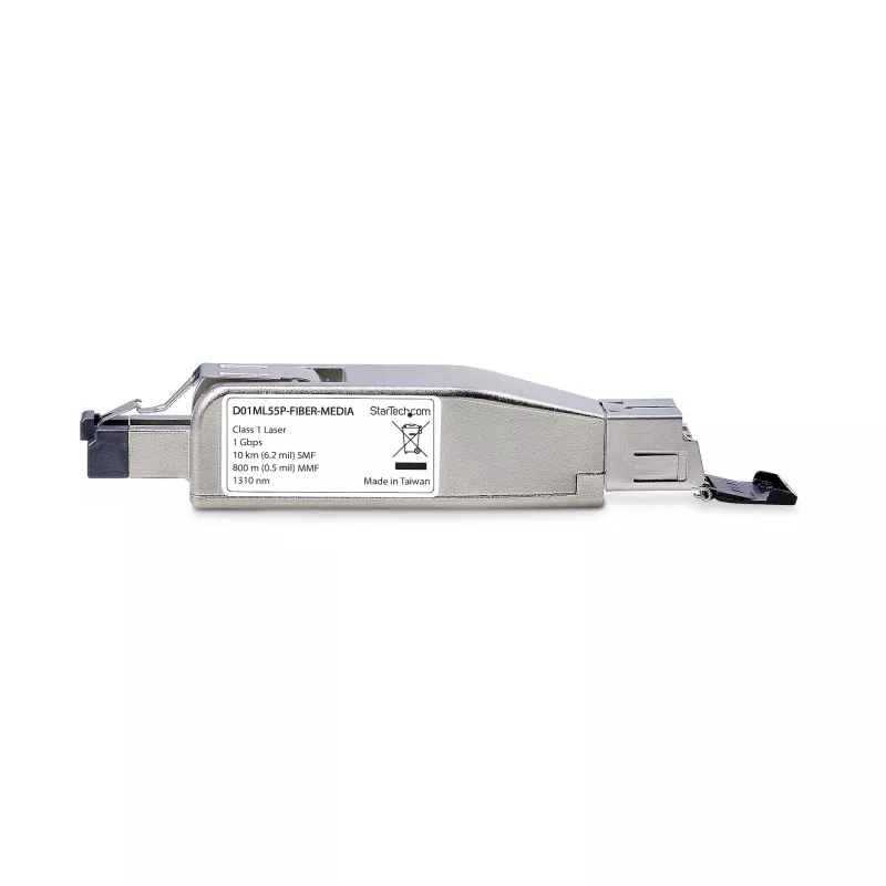StarTech.com Gigabit-fiiber-RJ45 Ethernet-meediakonverteri adapter, optiline ühemoodiline 10 km/mitmemoodiline 800 m, PoE-toide, kompaktne disain, metallkest, mikromini, TAA