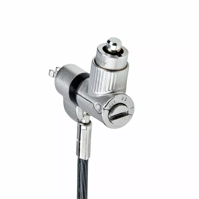 StarTech.com 25-tk universaalne sülearvutilukk 2 m, peasüsteemiga lukustuskaabel, arvuti turvalisus, ühildub Noble Wedge®/Nano/K-Slotiga; vargusvastane lõikekindel kaabel