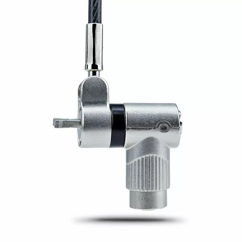 StarTech.com 25-tk universaalne sülearvutilukk 2 m, peasüsteemiga lukustuskaabel, arvuti turvalisus, ühildub Noble Wedge®/Nano/K-Slotiga; vargusvastane lõikekindel kaabel