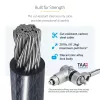 StarTech.com 25-tk universaalne sülearvutilukk 2 m, peasüsteemiga lukustuskaabel, arvuti turvalisus, ühildub Noble Wedge®/Nano/K-Slotiga; vargusvastane lõikekindel kaabel