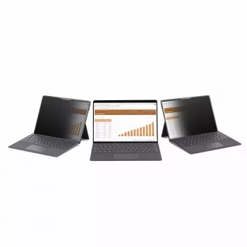 StarTech.com 4-suunaline 12,4-tolline Surface Laptop Go 1/2/3 privaatsusekraani filter, portree-/rõhtpaigutus, puutetundlik, +/- 30° vaatenurk, sinise valguse vähendamine, matt viimistlus