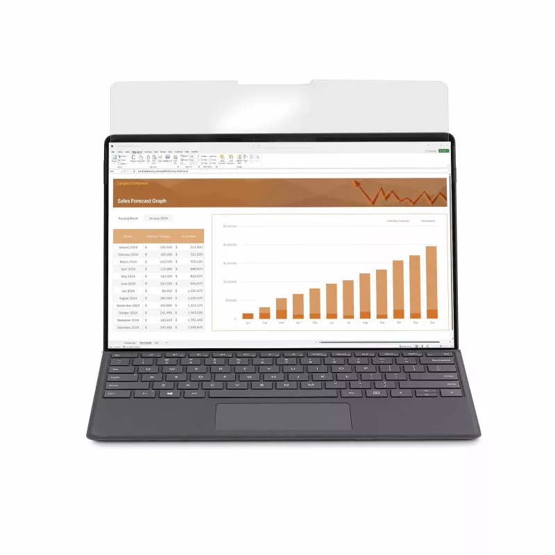StarTech.com 4-suunaline 12,4-tolline Surface Laptop Go 1/2/3 privaatsusekraani filter, portree-/rõhtpaigutus, puutetundlik, +/- 30° vaatenurk, sinise valguse vähendamine, matt viimistlus