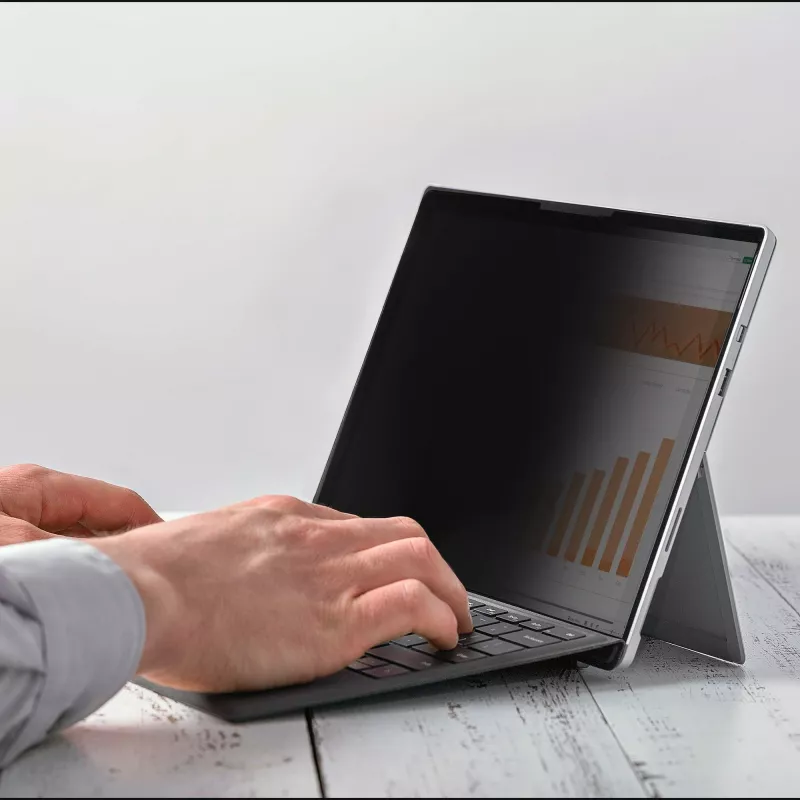 StarTech.com 4-suunaline 12,4-tolline Surface Laptop Go 1/2/3 privaatsusekraani filter, portree-/rõhtpaigutus, puutetundlik, +/- 30° vaatenurk, sinise valguse vähendamine, matt viimistlus