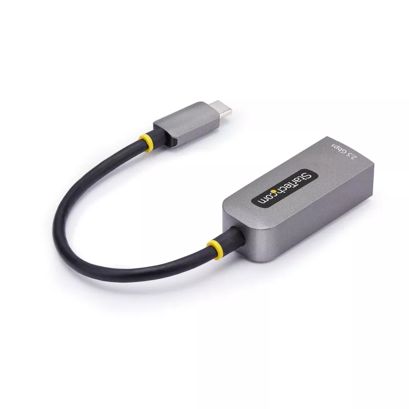 StarTech.com 2.5GbE USB-C Etherneti adapter, NBASE-T võrgukaart, USB 3.0 USB-C 2.5/1G mitme kiirusega võrk, Thunderboltiga ühilduv, Windows ja Mac